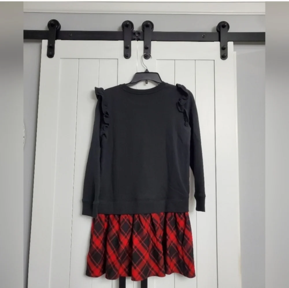 Polo Ralph Lauren Plaid Fleece Sweatshirt Dress. NEW!